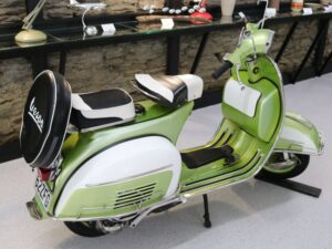 Mint Green Vespa inside Forfar Road Gallery